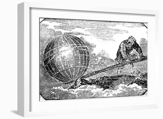 Archimedes (C287-212 B), Ancient Greek Mathematician and Inventor, 1824-null-Framed Giclee Print