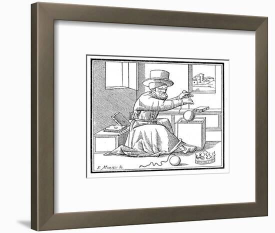 Archimedes (C287-212 B), Ancient Greek Mathematician and Inventor, 1866-null-Framed Giclee Print