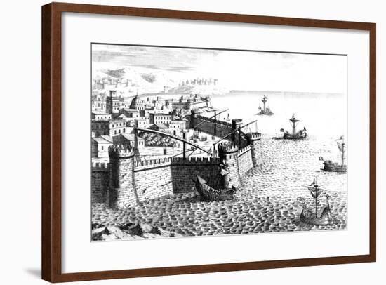 Archimedes' Crow, Device Used at the Siege of Syracuse, 215-212 BC-null-Framed Giclee Print