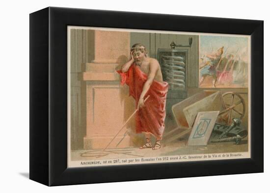 Archimedes, Greek Scientist, Mathematician and Inventor of the 3rd Century BC-null-Framed Premier Image Canvas