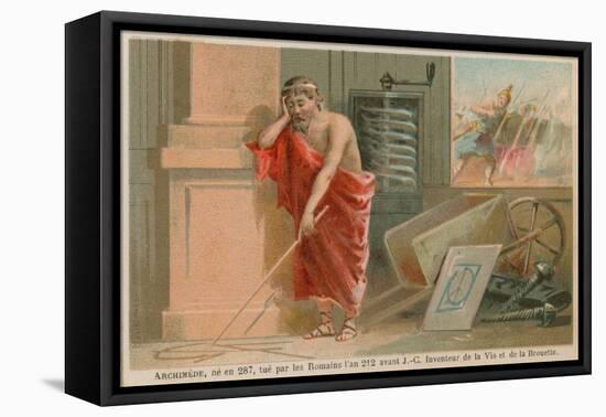 Archimedes, Greek Scientist, Mathematician and Inventor of the 3rd Century BC-null-Framed Premier Image Canvas
