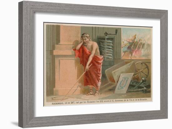 Archimedes, Greek Scientist, Mathematician and Inventor of the 3rd Century BC-null-Framed Giclee Print