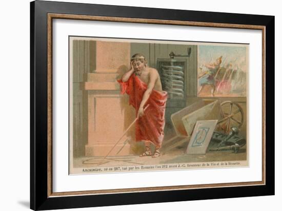 Archimedes, Greek Scientist, Mathematician and Inventor of the 3rd Century BC-null-Framed Giclee Print