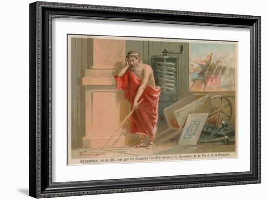 Archimedes, Greek Scientist, Mathematician and Inventor of the 3rd Century BC-null-Framed Giclee Print