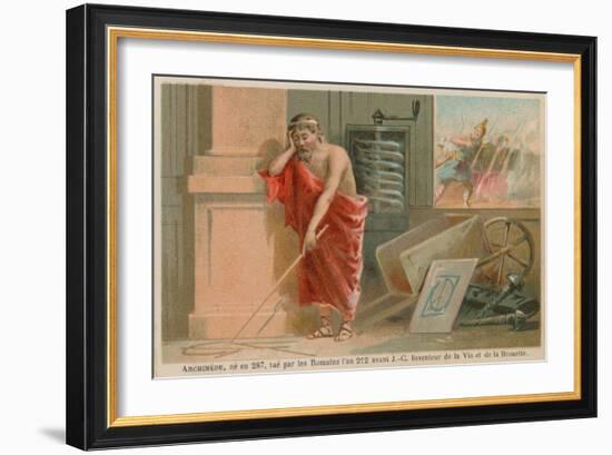 Archimedes, Greek Scientist, Mathematician and Inventor of the 3rd Century BC-null-Framed Giclee Print