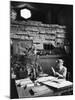 Architect Frank Lloyd Wright Working at Desk in His Home Taliesin-Alfred Eisenstaedt-Mounted Premium Photographic Print