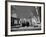 Architect Ludwig Mies Van Der Rohe Sitting at Desk W. Student at Institution of Technology School-null-Framed Premium Photographic Print