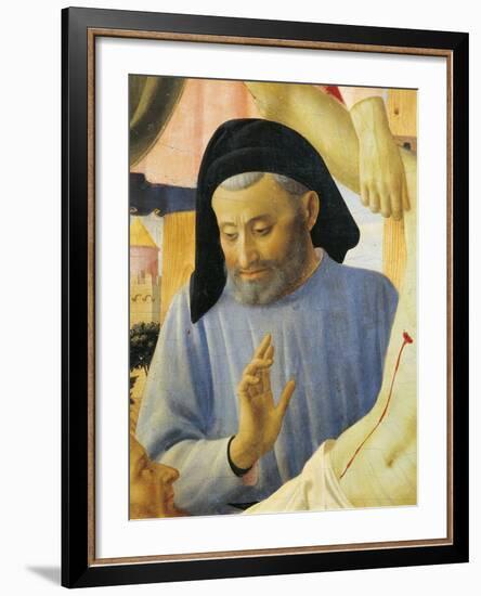 Architect Michelozzo, Detail from Deposition from Cross or Altarpiece of Holy Trinity, Circa 1432-Giovanni Da Fiesole-Framed Giclee Print
