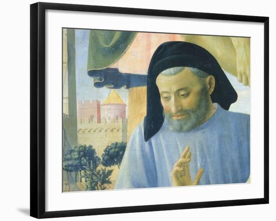 Architect Michelozzo, Detail from Deposition from Cross or Altarpiece of Holy Trinity-Giovanni Da Fiesole-Framed Giclee Print