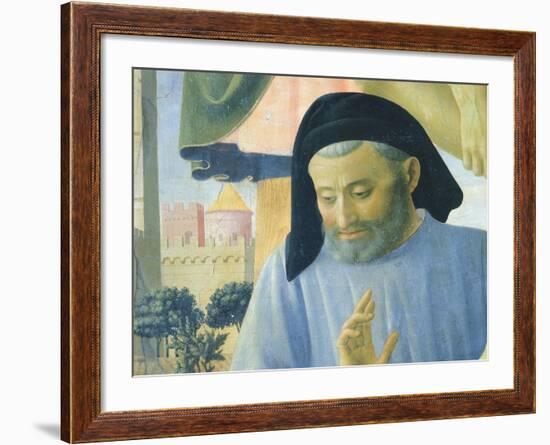 Architect Michelozzo, Detail from Deposition from Cross or Altarpiece of Holy Trinity-Giovanni Da Fiesole-Framed Giclee Print