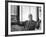 Architect Mies Van Der Rohe Expressing Feelings at His Desk-null-Framed Premium Photographic Print