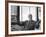 Architect Mies Van Der Rohe Expressing Feelings at His Desk-null-Framed Premium Photographic Print