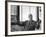 Architect Mies Van Der Rohe Expressing Feelings at His Desk-null-Framed Premium Photographic Print