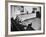 Architect Mies Van Der Rohe Relaxing on Couch While Smoking Cigar and Reading at Home-null-Framed Premium Photographic Print