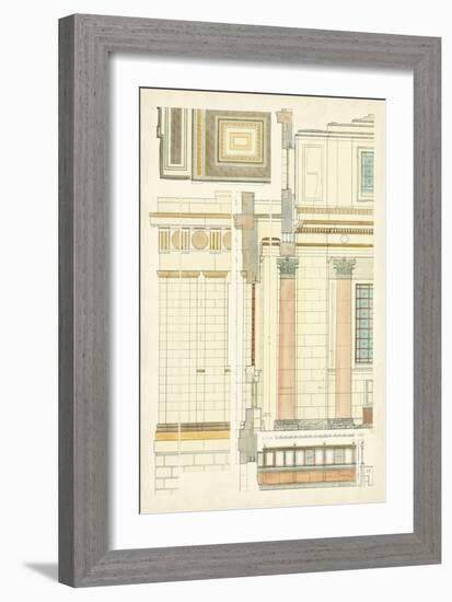 Architect's Plan V-Vision Studio-Framed Art Print