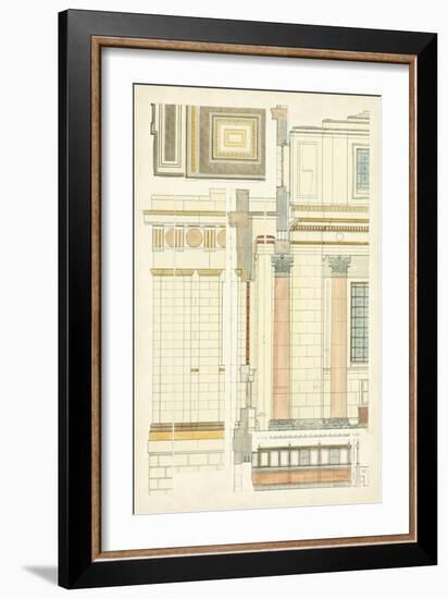 Architect's Plan V-Vision Studio-Framed Art Print