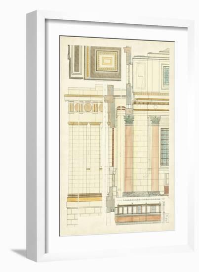 Architect's Plan V-Vision Studio-Framed Art Print