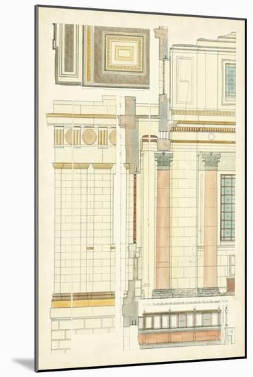 Architect's Plan V-Vision Studio-Mounted Art Print