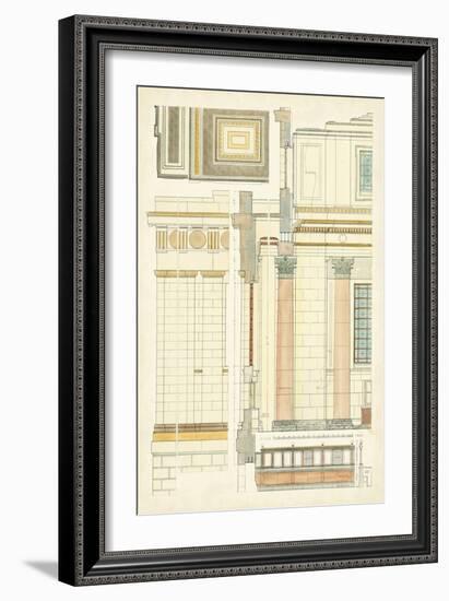 Architect's Plan V-Vision Studio-Framed Art Print