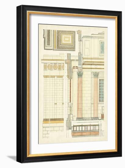 Architect's Plan V-Vision Studio-Framed Art Print