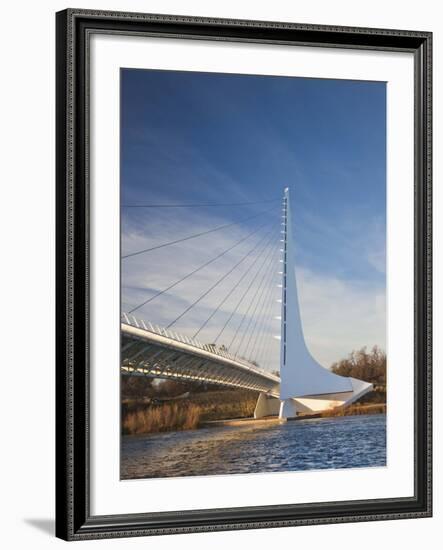 Architect Santiago Calatrava, Sundial Bridge, Turtle Bay Park, Redding, California, Usa-Walter Bibikow-Framed Photographic Print