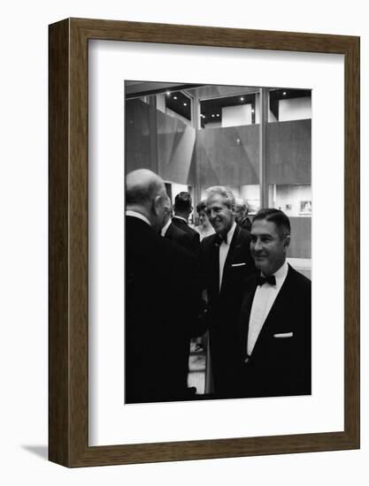 Architect William Pereira and Museum Director Richard Brown at Opening of the La Museum of Art-Ralph Crane-Framed Photographic Print