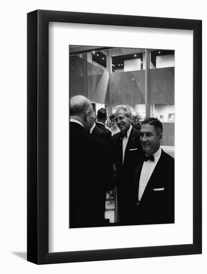 Architect William Pereira and Museum Director Richard Brown at Opening of the La Museum of Art-Ralph Crane-Framed Photographic Print