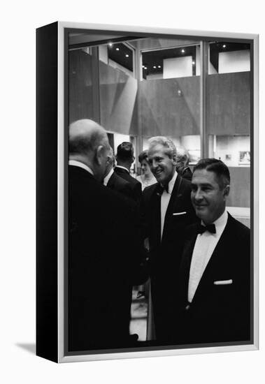 Architect William Pereira and Museum Director Richard Brown at Opening of the La Museum of Art-Ralph Crane-Framed Premier Image Canvas