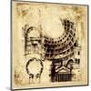 Architectorum II-Paul Panossian-Mounted Giclee Print