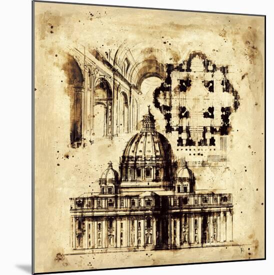 Architectorum III-Paul Panossian-Mounted Giclee Print