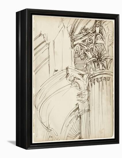 Architects Sketchbook I-Ethan Harper-Framed Stretched Canvas