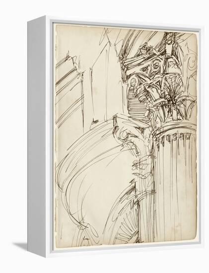 Architects Sketchbook I-Ethan Harper-Framed Stretched Canvas