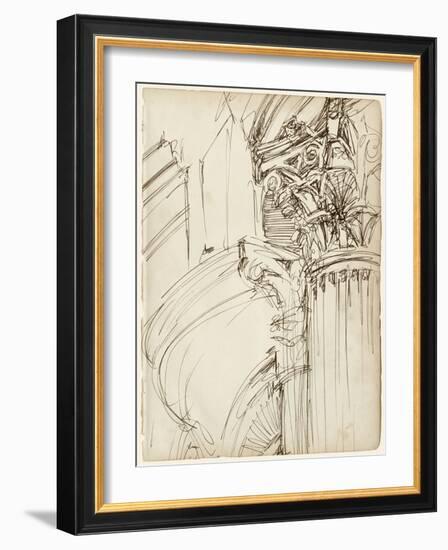 Architects Sketchbook I-Ethan Harper-Framed Art Print