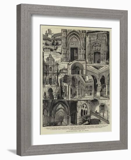 Architectural Art in Spain-null-Framed Giclee Print