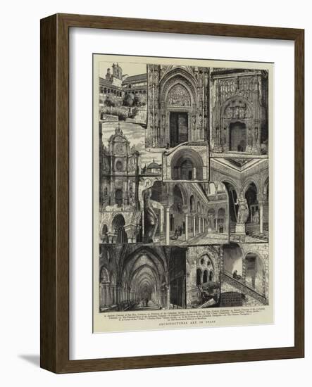 Architectural Art in Spain-null-Framed Giclee Print