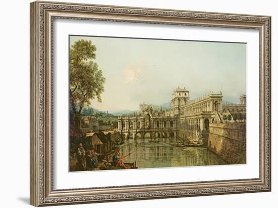 Architectural Capriccio, C.1765-Bernardo Bellotto-Framed Giclee Print