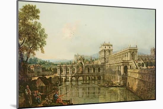 Architectural Capriccio, C.1765-Bernardo Bellotto-Mounted Giclee Print