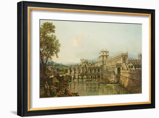 Architectural Capriccio, C.1765-Bernardo Bellotto-Framed Giclee Print