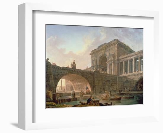 Architectural Capriccio-Hubert Robert-Framed Giclee Print