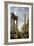 Architectural Caprice with a Preacher in Roman Ruins-Giovanni Paolo Pannini-Framed Giclee Print