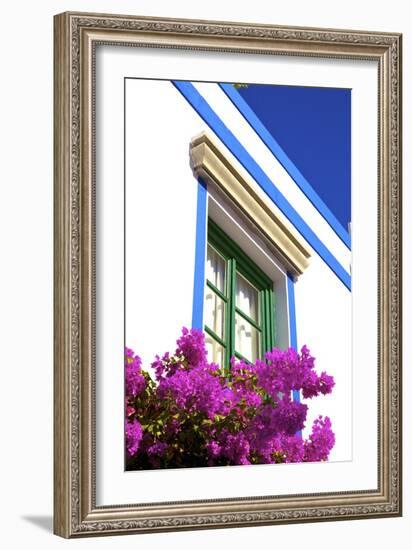 Architectural detail at Puerto de Morgan, Gran Canaria, Canary Islands, Spain, Atlantic, Europe-Neil Farrin-Framed Photographic Print