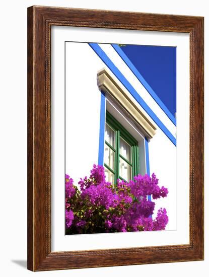 Architectural detail at Puerto de Morgan, Gran Canaria, Canary Islands, Spain, Atlantic, Europe-Neil Farrin-Framed Photographic Print