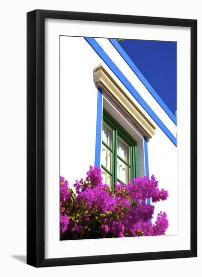 Architectural detail at Puerto de Morgan, Gran Canaria, Canary Islands, Spain, Atlantic, Europe-Neil Farrin-Framed Photographic Print