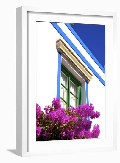 Architectural detail at Puerto de Morgan, Gran Canaria, Canary Islands, Spain, Atlantic, Europe-Neil Farrin-Framed Photographic Print