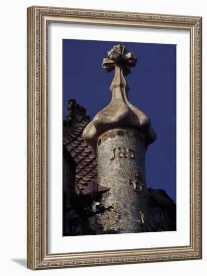 Architectural Detail from Batllo House, 1907-Antonio Gaudi-Framed Giclee Print