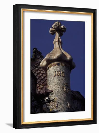 Architectural Detail from Batllo House, 1907-Antonio Gaudi-Framed Giclee Print