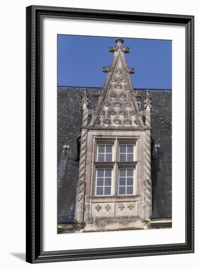 Architectural Detail from Chateau De La Motte-Glain, La Chapelle-Glain, Pays De La Loire, France-null-Framed Giclee Print