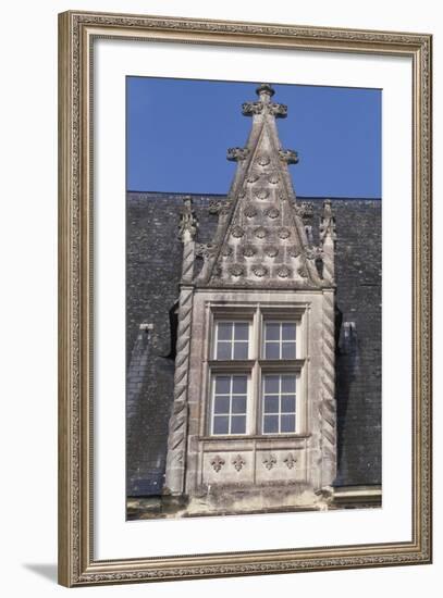 Architectural Detail from Chateau De La Motte-Glain, La Chapelle-Glain, Pays De La Loire, France-null-Framed Giclee Print