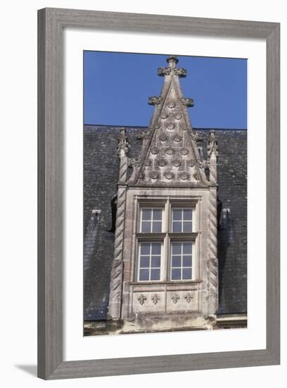 Architectural Detail from Chateau De La Motte-Glain, La Chapelle-Glain, Pays De La Loire, France-null-Framed Giclee Print