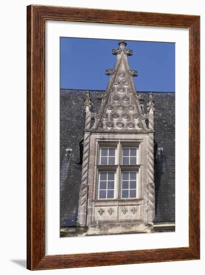 Architectural Detail from Chateau De La Motte-Glain, La Chapelle-Glain, Pays De La Loire, France-null-Framed Giclee Print